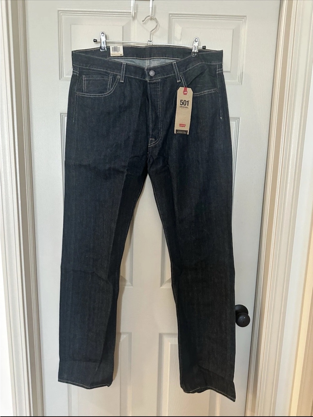 Levi's 501 Men's Straight Jeans - Dark Wash Denim